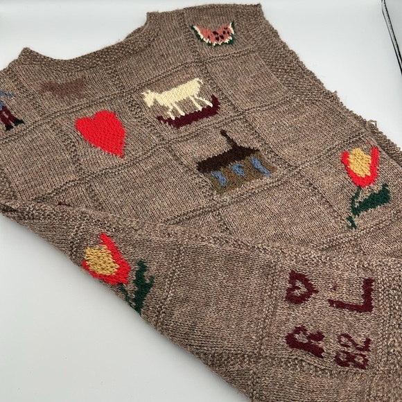 Vintage Ralph Lauren Wool Vest Handmade in England 1982 Rare - Picture 2 of 16